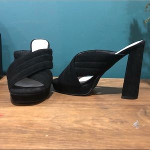 Jeffrey Campbell suede sandal, size 6